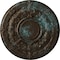 Ekena Millwork Dauphine Ceiling Medallion (Fits Canopies up to 13 1/4"), 33 7/8"OD x 1 3/8"P, Bronze Blue Patina CM33DABBS - alternate 1